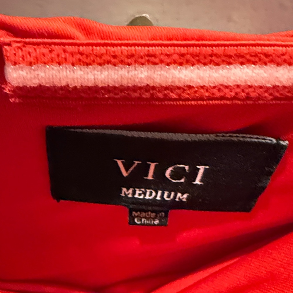 Vici Strapless Red Ruched Dress - Picture 2 of 3